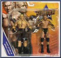 Randy Orton vs. Brock Lesnar from WWE - SummerSlam - Series 4 manufactured by Mattel [Front]