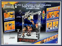 Slam 'N Launch Arena from WWE - Super Strikers manufactured by Mattel [Back]