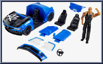 Slam-Mobile (with Rock) from WWE - Wrekkin' manufactured by Mattel [Loose]