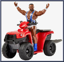 Slam N' Spin ATV (with Big E) from WWE - Wrekkin' manufactured by Mattel [Loose]