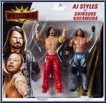 AJ Styles vs Shinsuke Nakamura from WWE - Wrestlemania 35 manufactured by Mattel [Front]