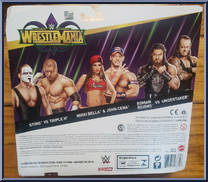 Triple H / Sting from WWE - Wrestlemania 34 manufactured by Mattel [Back]