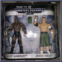 Bobby Lashley / John Cena from WWE Road to Wrestlemania - Wrestlemania 23 manufactured by Jakks Pacific [Front]