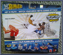 Rey Mysterio vs R-Truth from WWE Rumblers - Attack Packs manufactured by Mattel [Back]
