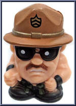 Sgt. Slaughter from WWE TeenyMates - Series 2 manufactured by Party Animal [Loose]