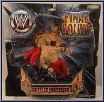 Crippler Crossface (Chris Benoit / Chris Jericho) from WWF Final Count - Basic Series manufactured by Jakks Pacific [Front]