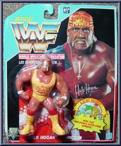 Hulk Hogan from WWF - Series  3 manufactured by Hasbro [French Card]
