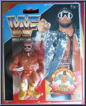 Macho Man Randy Savage (Orange Trunks) from WWF - Series  1 manufactured by Hasbro [Front]