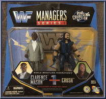 Clarence Mason & Crush from WWF - Manager Series - Series 1 manufactured by Jakks Pacific [Front]