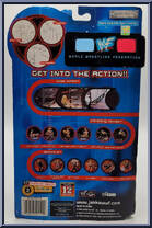 Shopping Cart / Fire Extinguisher / Belt from WWF - Ring Gear - Series 1 - WrestleMania 17 (XVII) manufactured by Jakks Pacific [Back]