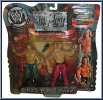 Edge / Chris Jericho from WWF Titan Tron Live - Wrestling's Most Wanted manufactured by Jakks Pacific [Front]