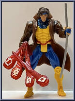 Gambit from X-Men - Classics - Light Up Weapons manufactured by Toy Biz [Loose]