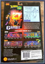Gambit from X-Men - Classics - Light Up Weapons manufactured by Toy Biz [Back]