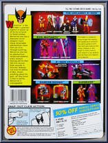 Wolverine from X-Men - Series 1 manufactured by Toy Biz [Back]