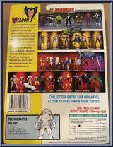 Wolverine (4th Edition - Weapon X) from X-Men - Series 2 manufactured by Toy Biz [Back]