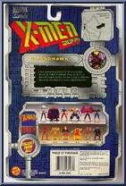 Bloodhawk from X-Men - 2099 - Series 1 manufactured by Toy Biz [Back]