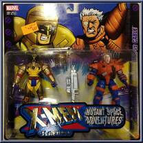 Mutant Space Adventures (Wolverine vs. Cable) from X-Men - Classics - 2-Packs manufactured by Toy Biz [Front]