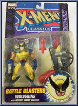 Wolverine from X-Men - Classics - Battle Blasters manufactured by Toy Biz [Front]