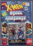 Gambit vs. Bishop from X-Men - Steel Mutants - Series 2 manufactured by Toy Biz [Front]