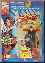 Kane (Double Fisted Weapons) from X-Men - X-Force - Series 2 manufactured by Toy Biz [Front]