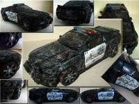 Battle Damaged Barricade (Transformers - Movie) Custom Action Figure