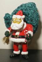 (BAD) SANTA Barney & Christmas Playset (Simpsons) Custom Action Figure