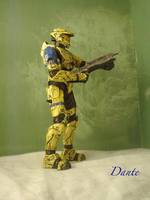 Mark VI Yellow With Blue Sec (Halo) Custom Action Figure