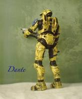 Mark VI Yellow With Blue Sec (Halo) Custom Action Figure