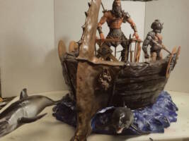 The Barracuda / Warship (Dungeons and Dragons) Custom Diorama / Playset