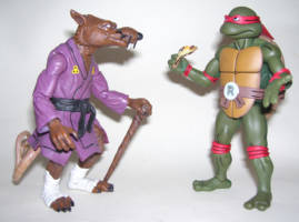 Master Splinter (NECA '87 Cartoon Style) (Teenage Mutant Ninja Turtles) Custom Action Figure [Don't roll your eyes at me, young man!  Er, reptile.]