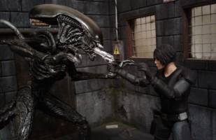 Corporate Machiko V2 (Alien vs Predator) Custom Action Figure