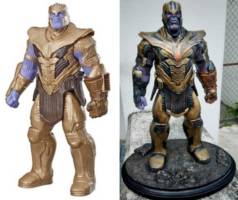 Thanos (Endgame) (Marvel) Custom Action Figure [Before and After]