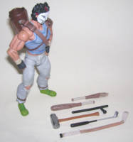 Casey Jones (NECA '87 Cartoon Style) (Teenage Mutant Ninja Turtles) Custom Action Figure [Tools of the (psycho vigilante) trade.]