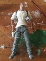 Nathan Drake (Red Baseball T-Shirt) (Uncharted) Custom Action Figure