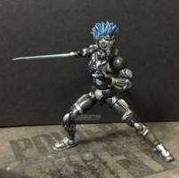 Azureus Rising Figure (Microman) Custom Action Figure [Wtih Sword]