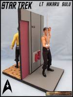 LT Hikaru Sulu with 2 in 1 Dio (Star Trek) Custom Diorama / Playset