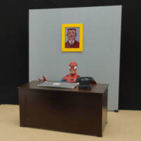 Spider-Man's The Daily Bugle Office Desk (Marvel Legends) Custom Diorama / Playset