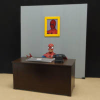 Spider-Man's The Daily Bugle Office Desk (Marvel Legends) Custom Diorama / Playset