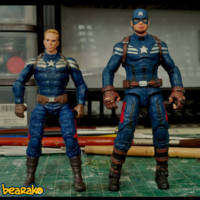 Stealth Suit Captain America (Marvel Universe) Custom Action Figure
