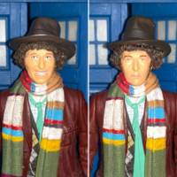 Fourth Doctor Face Swap Custom Figure (Doctor Who) Custom Action Figure [Before and after]
