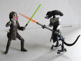 Predator vs Alien Jedi Sparring Pair (Alien vs Predator) Custom Action Figure