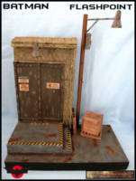 Derelict Warehouse for Flashpoint Batman (Batman) Custom Diorama / Playset