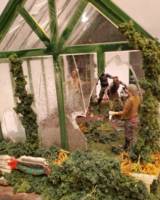 Greenhouse Graveyard (Walking Dead) Custom Diorama / Playset