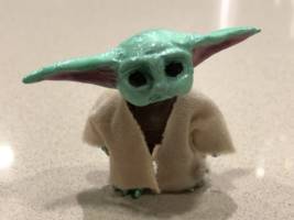 The Child (Baby Yoda) (Star Wars) Custom Action Figure [With vintage cape]