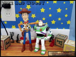 Buzz and Woody (Toy Story) Custom Diorama / Playset