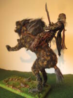 Warg with rider, custom of the toybiz figures (Gorbag) (Lord of the Rings) Custom Action Figure