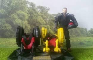 One 12th Scale  Helicopter Back Pack (G.I. Joe) Custom Vehicle
