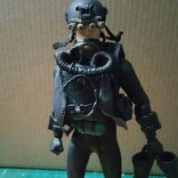 One 12th Scale Mezco Diabolik Special Ops Diver (Modern Warfare) Custom Action Figure