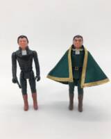 Baltar (Battlestar Galactica) Custom Action Figure [OG vintage Baltar comparison]