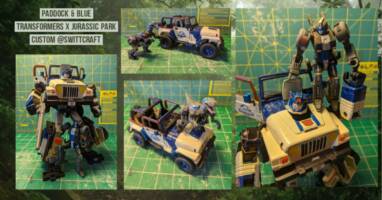 Blue - Transformers x Jurassic World Custom OC (Transformers) Custom Action Figure [Blue & Paddock]